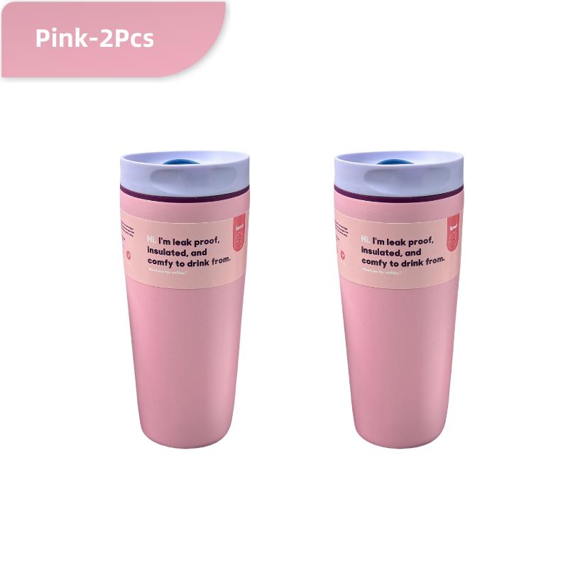 12oz/20oz Large Capacity Car Mounted Stainless Steel Thermos Cup Travel Thermos Bottle Coffee Mug Vacuum Flask Insulated Cups