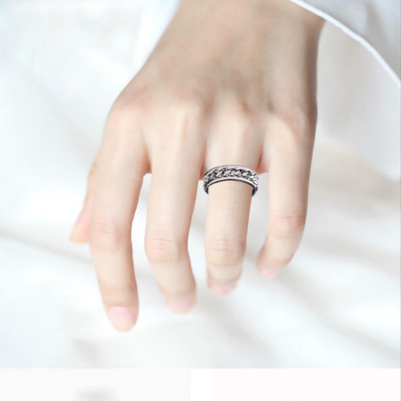 Вращающаяся крышка от пивной бутылки из нержавеющей стали, кольцо-цепочка с артефактом, унисекс