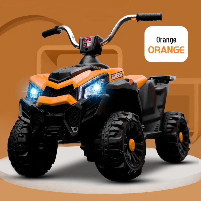 Cross-Border Kids' Electric Beach Car: Four-Wheel Ride-On Toy with Rechargeable Battery