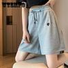Women's Summer Thin Shorts Female Student Casual Sports Shorts Large Size Loose All-match Wide-leg Short Pants