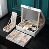 Jewelry Box European Jewelry Storage Box with Lock Jewelry Collection Box Watch Necklace Bracelet Finishing Box