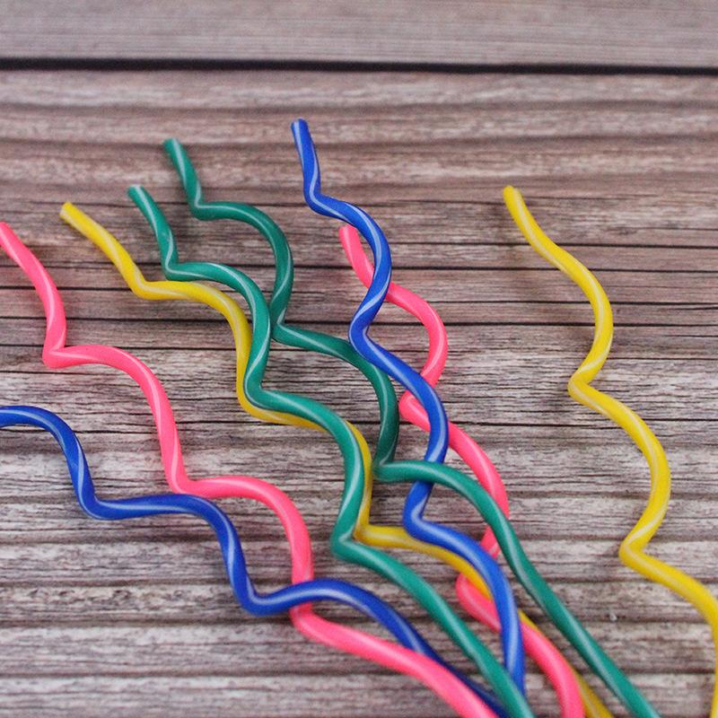 Корейский стиль INS Свечи для дня рождения Изогнутые Вращающиеся Цветные Скрученные Свечи Украшение для торта на вечеринку по случаю дня рождения