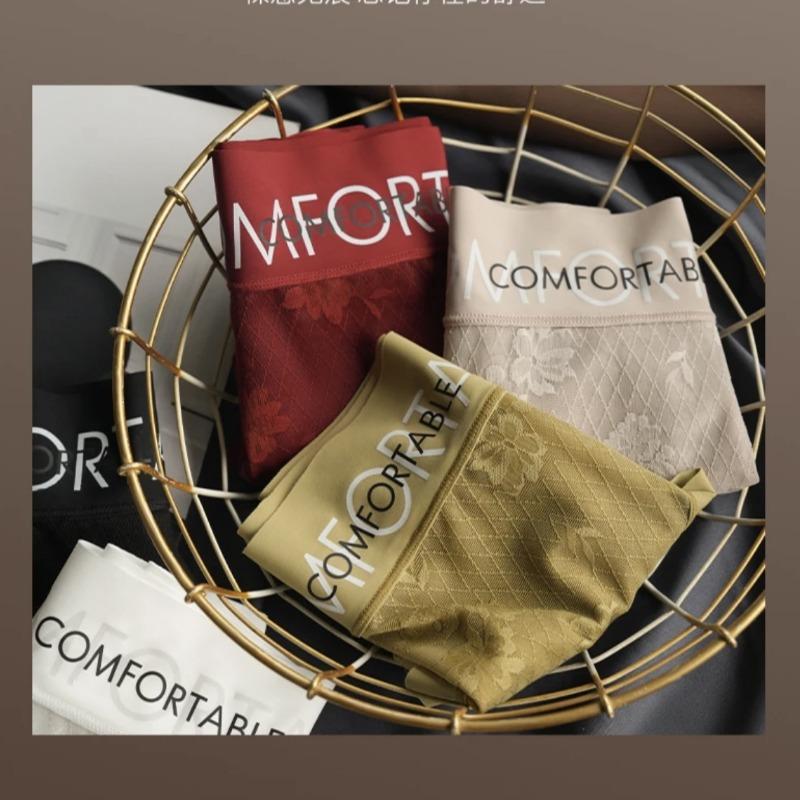 Женское модное бесшовное кружевное нижнее белье с надписью «Mid» и надписью «Simple Extended Silk Bottom»