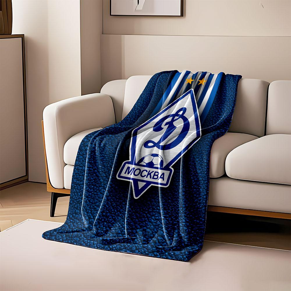 Dynamo Moscow Football Emblem print blanket soft and cozy perfect for the living room bed sofa or a nap,gift