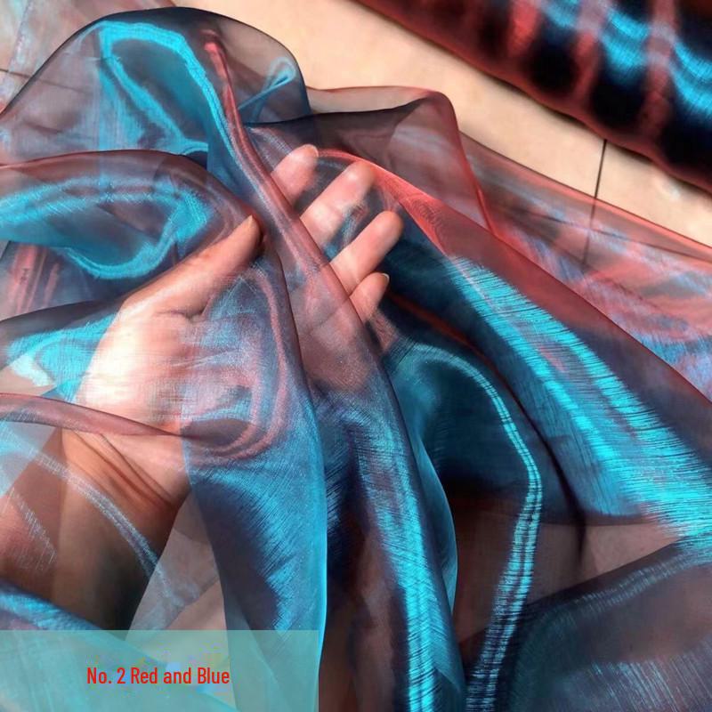 Двухцветная зашифрованная фантазийная органза: Сценические костюмы, свадебный декор и ткани ручной работы для детского сада