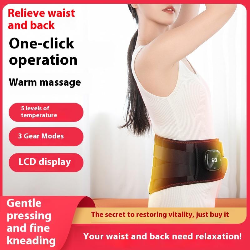 Intelligent waist massager Support massage belt Electric heating vibration belt Abdominal massage belt Massage instrument