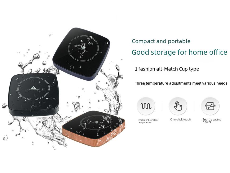 Подстаканник с подогревом и тремя скоростями регулировки температуры — поддерживает температуру кофе 55°C.