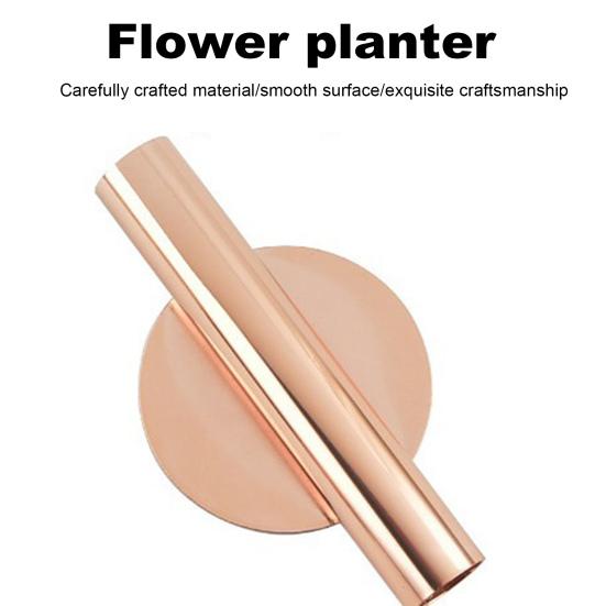 Настенное крепление металлическая трубка для цветов самоклеящаяся без сверления круглая сердечко любовь настоящий сухоцвет дисплей