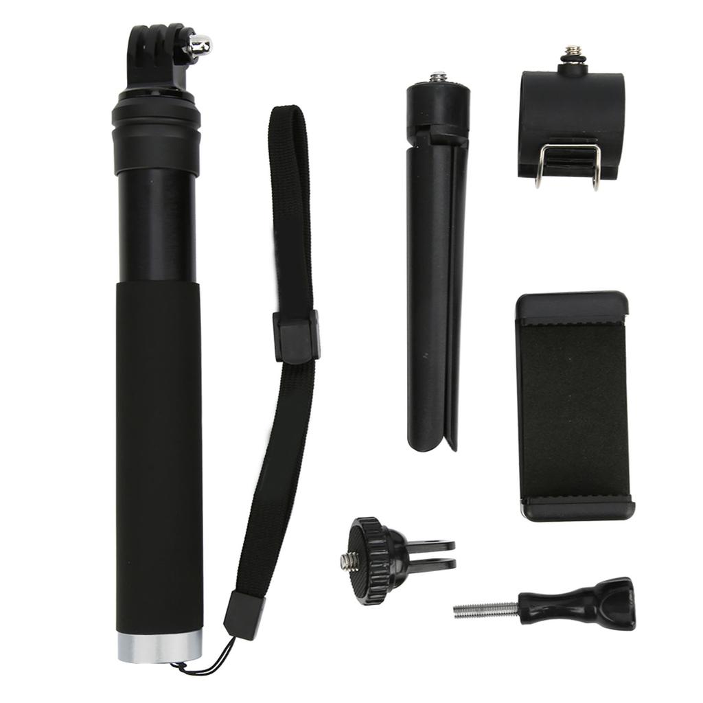 Selfie Stick Telescopic Link Mini Tripod Mobile Phone Clip for YI Sports Camera