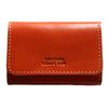 CRAFT Tochigi Leather Business Card Holder Card Case Business Card Case Genuine Leather Cowhide Leather [LEATHER YOU] Men's Women's (Orange)