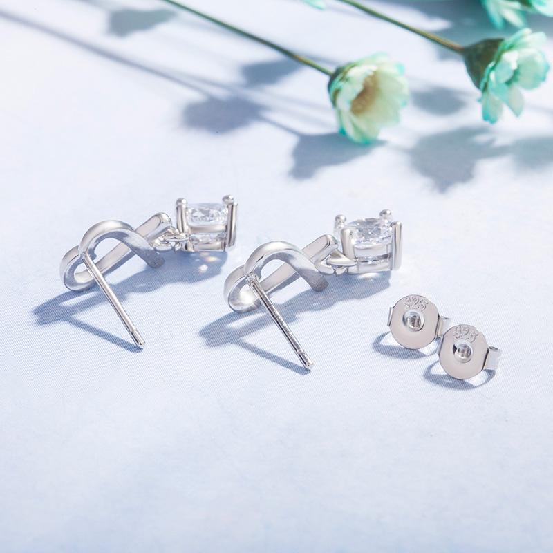 Sace Gems Длинные серьги с инкрустацией цирконом в форме сердца, женские серьги, индивидуальные простые модные украшения