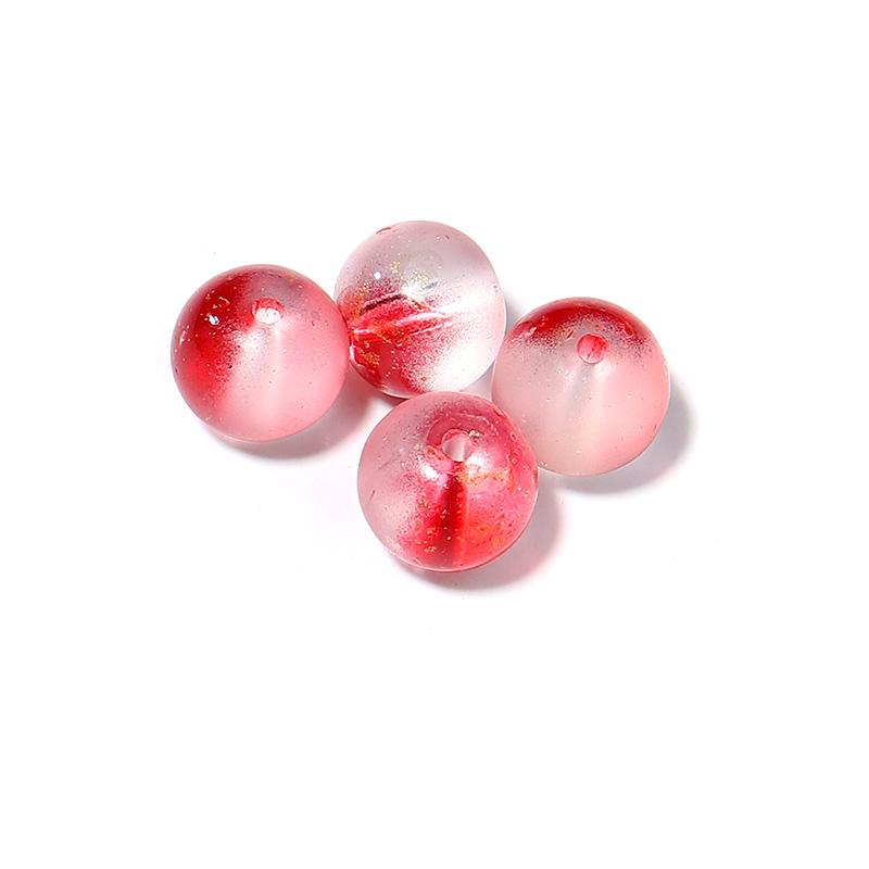 50 шт. Блестящие круглые стеклянные бусины 8 мм Разноцветные Lampwork Свободные Разделители Бусины Для Изготовления Украшений Поделки Своими Руками Браслет Аксессуары