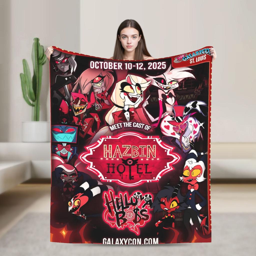 Мягкий Теплый Плед Путешествие в Самолете VOX H-Hazbin Hotel Аластор Игровой Плед Фланелевое Покрывало Для Дивана Кровати Дивана Покрывало
