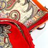 Beautiful And Atmospheric [Totem Red Waist Drum] Mulberry Silk Square Scarf Silk Scarf Shawl Woman