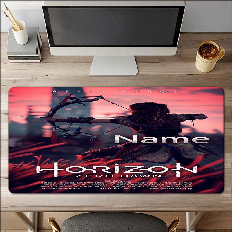 Custom Name Horizon Theme Mouse Pad Non Slip Rubber Base Multifunctional Office Home Decor Perfect For Workspace Personalization