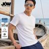 Classic Versatile T-shirt: Summer Cotton & Lyocell Men's Round Neck Casual Short Sleeve Top