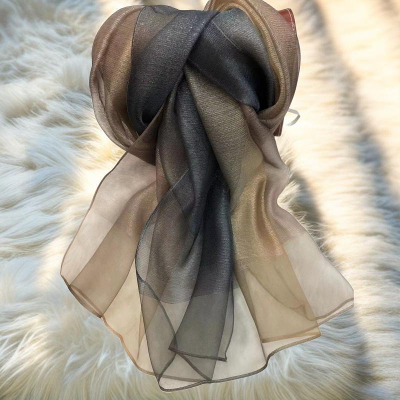 70*180cm Women Gradient Colors Scarf Long Shawls and Wraps for Party Dress Lightweight Pashmina Fashion Scarves