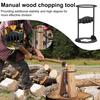 Heavy Duty Firewood Splitter Manual Kindling Log Splitting Wedge Carbon Steel Blade