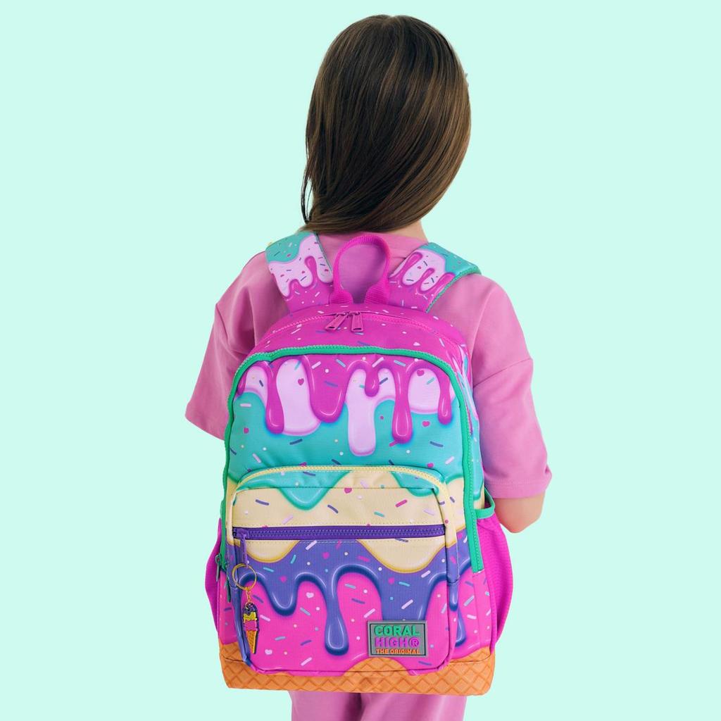 Школьный рюкзак Coral High Kids Розовый с красочным рисунком мороженого 23731