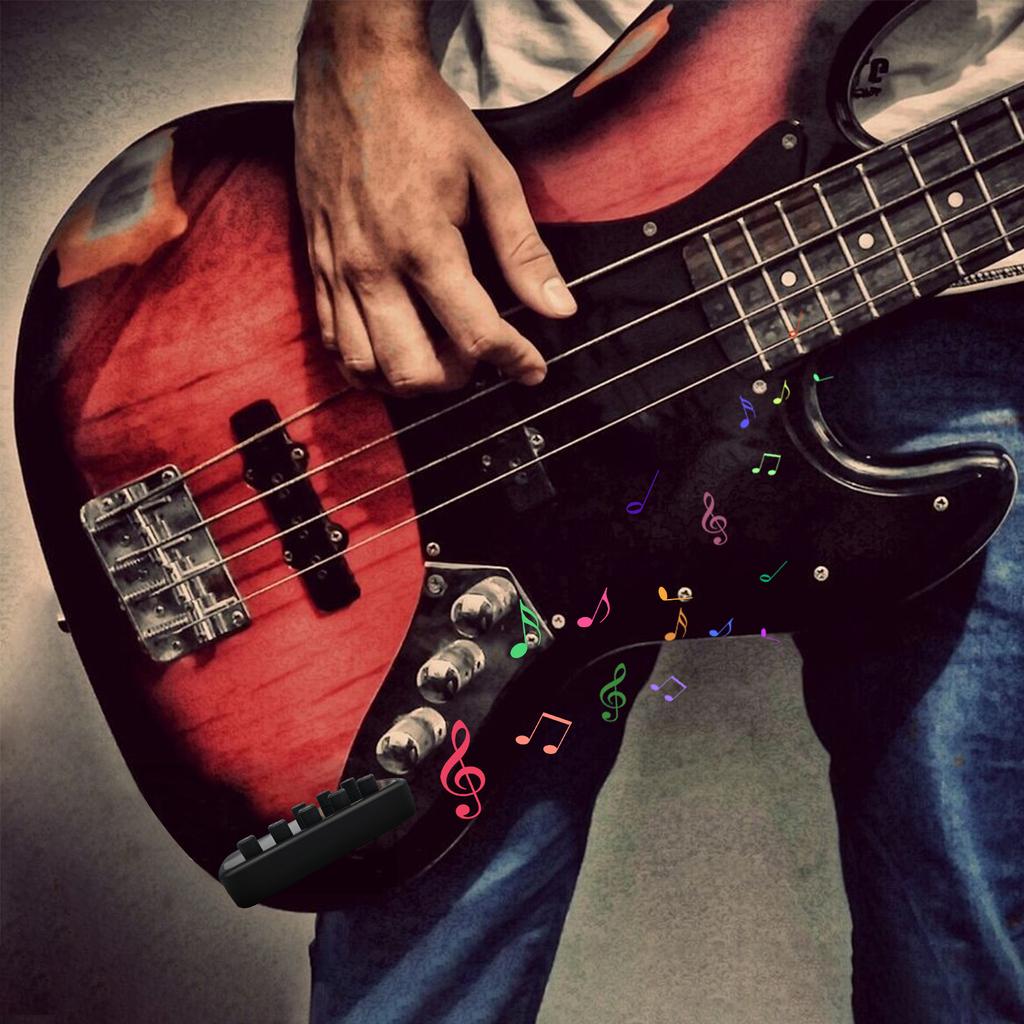 Усилитель басов, мини-усилитель, портативный усилитель басов для наушников, Plug and Play для музыкальных басов с электрогитарой