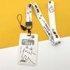 Cartoon Credential Card Holder Bags Doctor Nurse Neck Strap Lanyards Keychain Pass Card Holder Hang Rope Lariat Lanyard Gifts