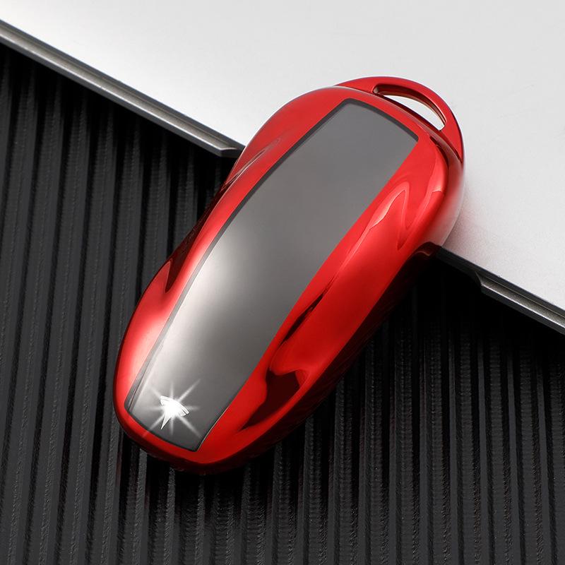 Прозрачный мягкий резиновый чехол для ключа для Tesla Model 3/Y