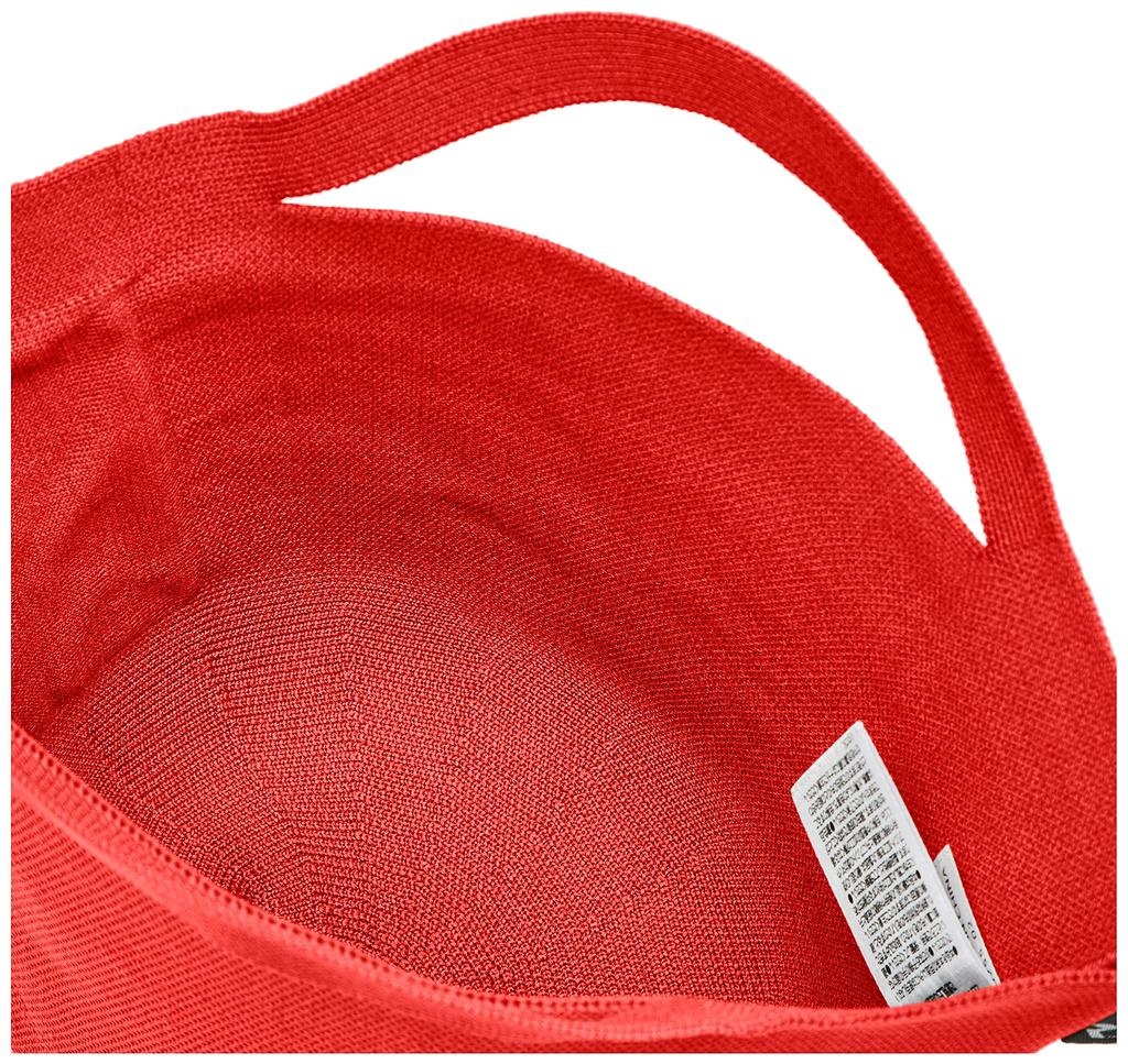 Бесплатная шапка из переработанной пряжи, вязаная корзина, сумка-тоут Baby Lou 0255, красная [Rootote] легкая, стоячая, форма, Po-No