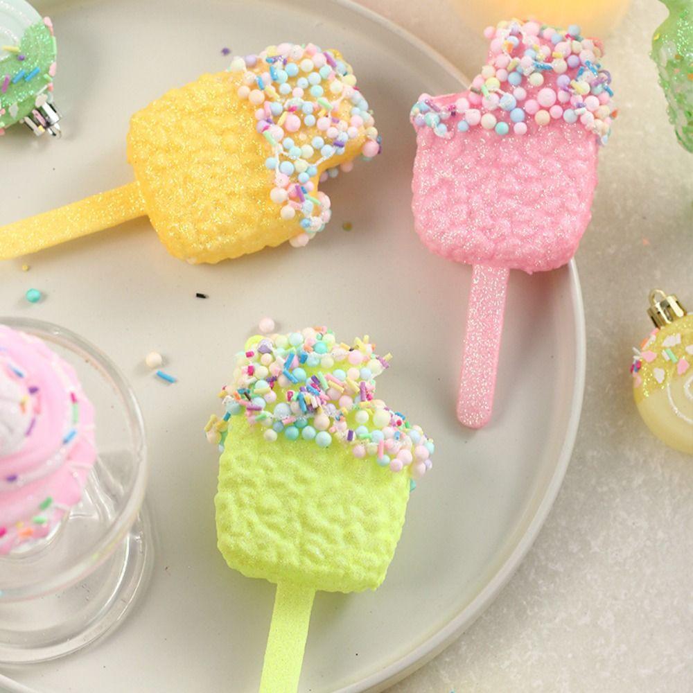 Ice Cream Donut Cake Lollipop Balls Pendant Macaroon Christmas Tree Ornaments Party Favors