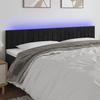 VidaXL LED Headboard Bedroom Furniture Double Bed Accessory Head of Bed Frame Interior Black 3121906