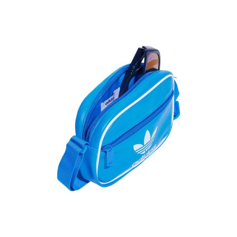 Adidas Оригинальная полиуретановая наплечная сумка, сумка кроссбоди мини унисекс синяя Adidas IR5439