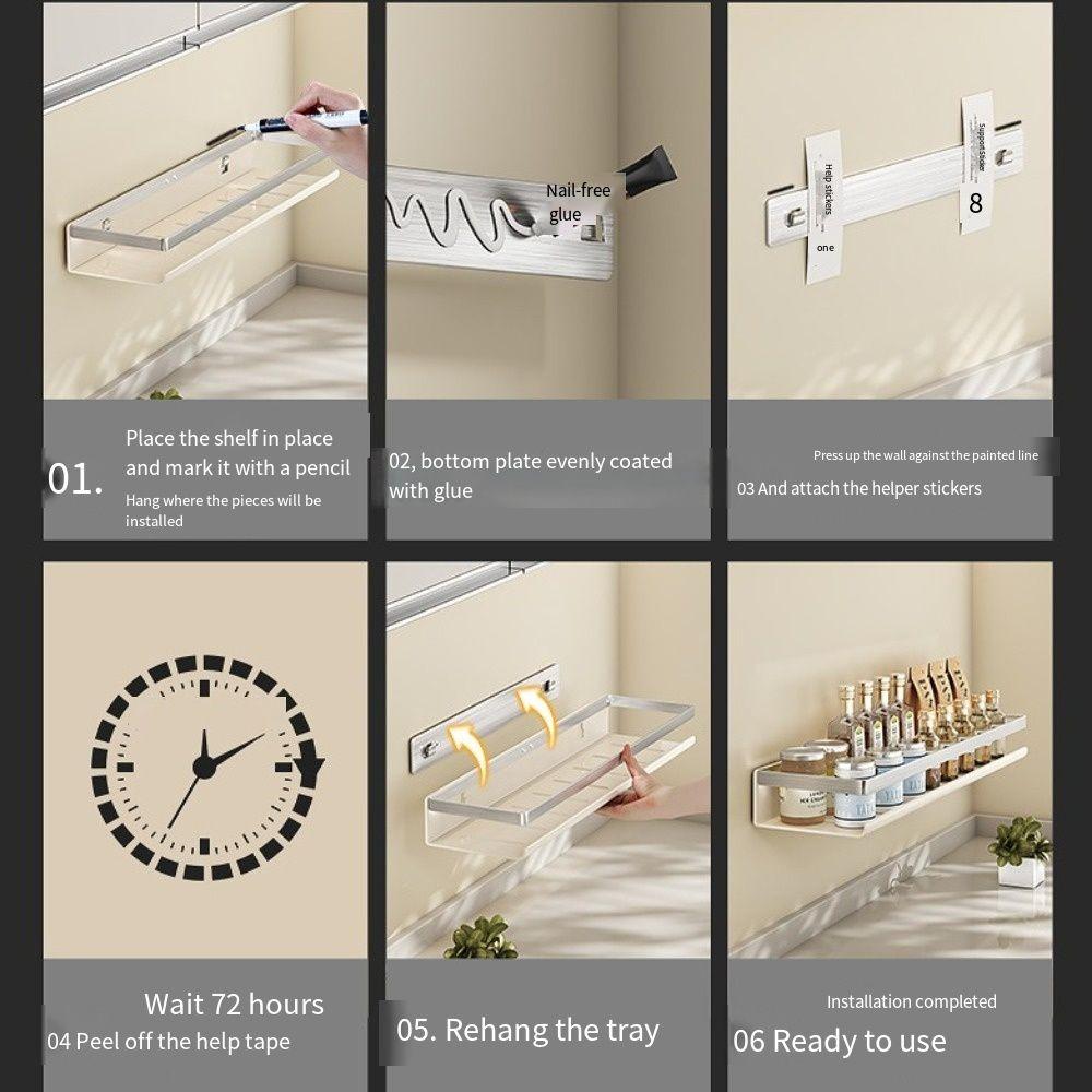 Настенный органайзер для приправ, присоска, полки для ванной комнаты, держатель для хранения в душевой кладовой