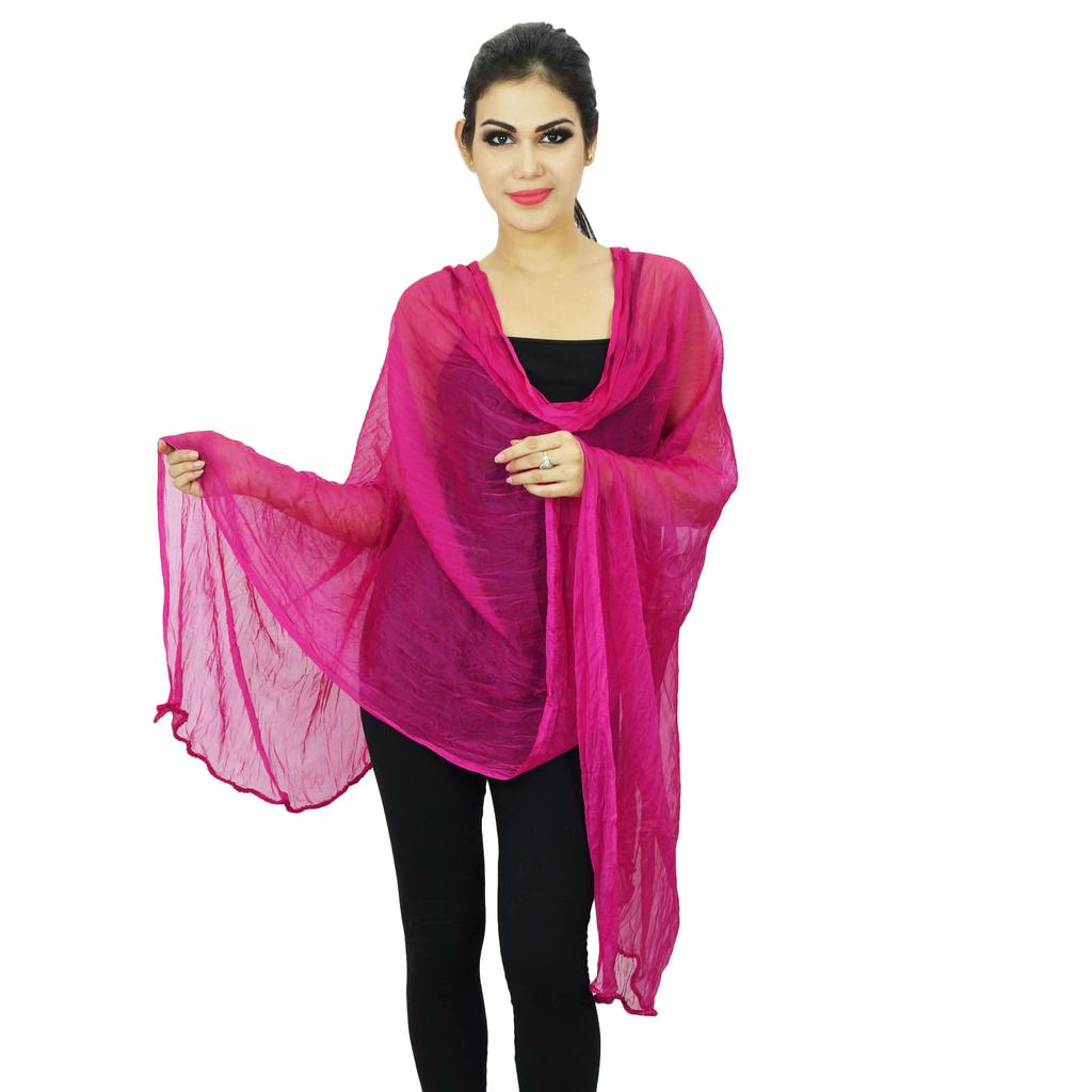 Индийские шифоновые шарфы из смеси шейного платка Chunni Long Dupatta Gift для женщин