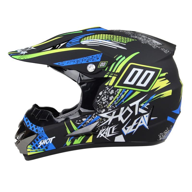 Full Face Motorcycle Helmet Off-Road ATV Dirt Bike Karting Universal Fit ABS DOT Certified