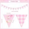 Pink Color One Silly Goose Party Triangle Banner Theme Design Goose Theme Garland  1st Birthday