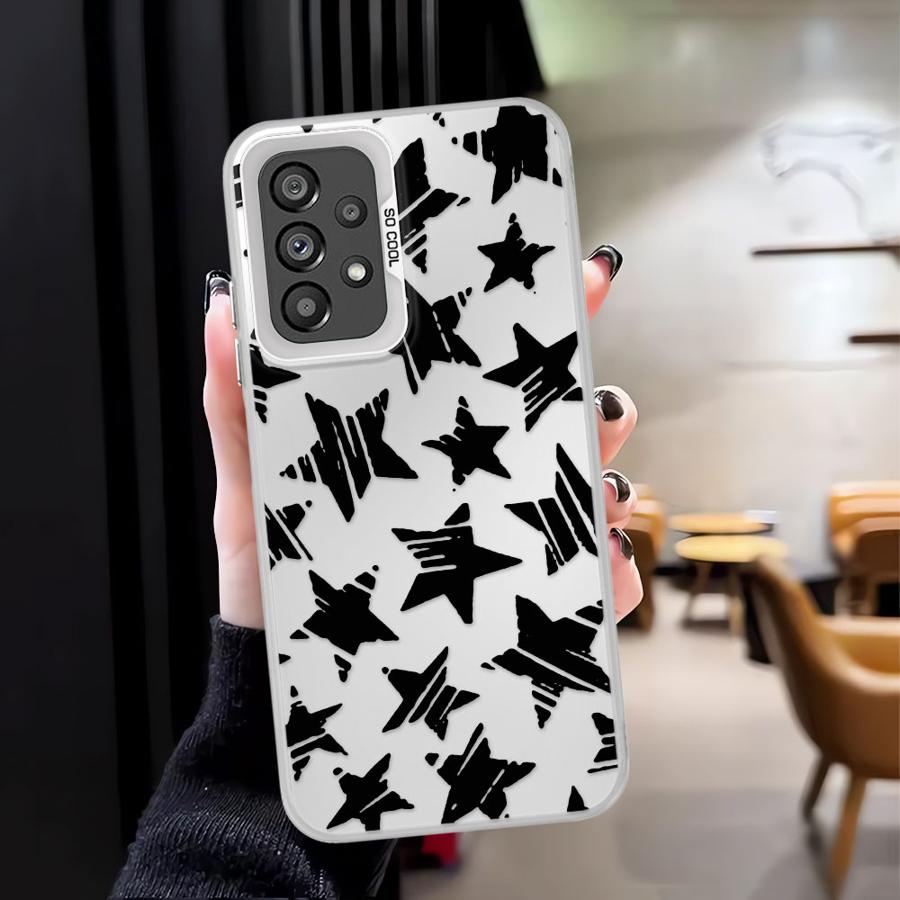 Чехол Soft Shell для Samsung Galaxy A26 A36 A55 A51 A56 A71 A35 A72 A73 A52 A53 A54 Пятиконечная звезда