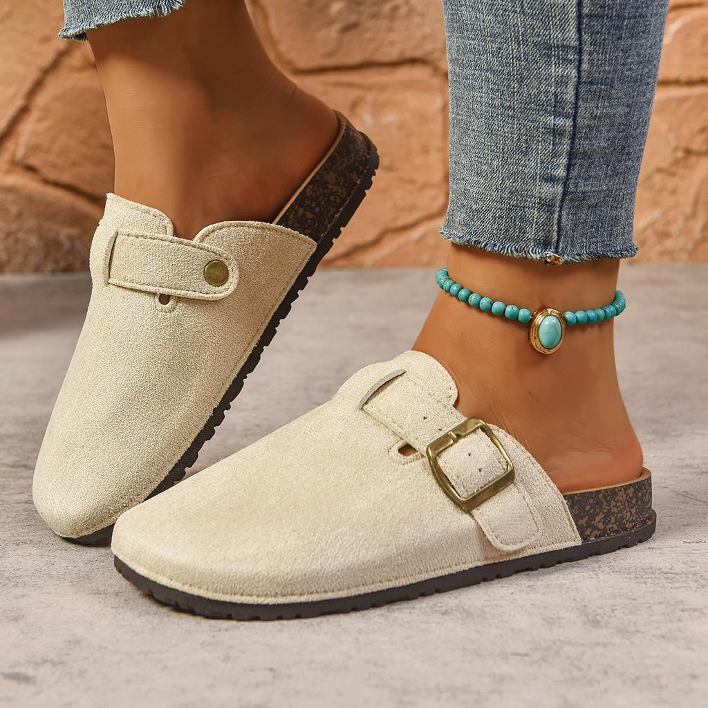 Модные женские шлепанцы мюли, пробковые сабо, тапочки, модные мягкие пляжные шлепанцы, женские сандалии с поддержкой свода стопы, уличная обувь мюли для женщин