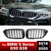 For BMW 5 Series G30 G38 525I 530I 540I 550I 2018-2020 Grilles Gloss Black Grille Car Front Bumper Kidney Grills Racing Grill