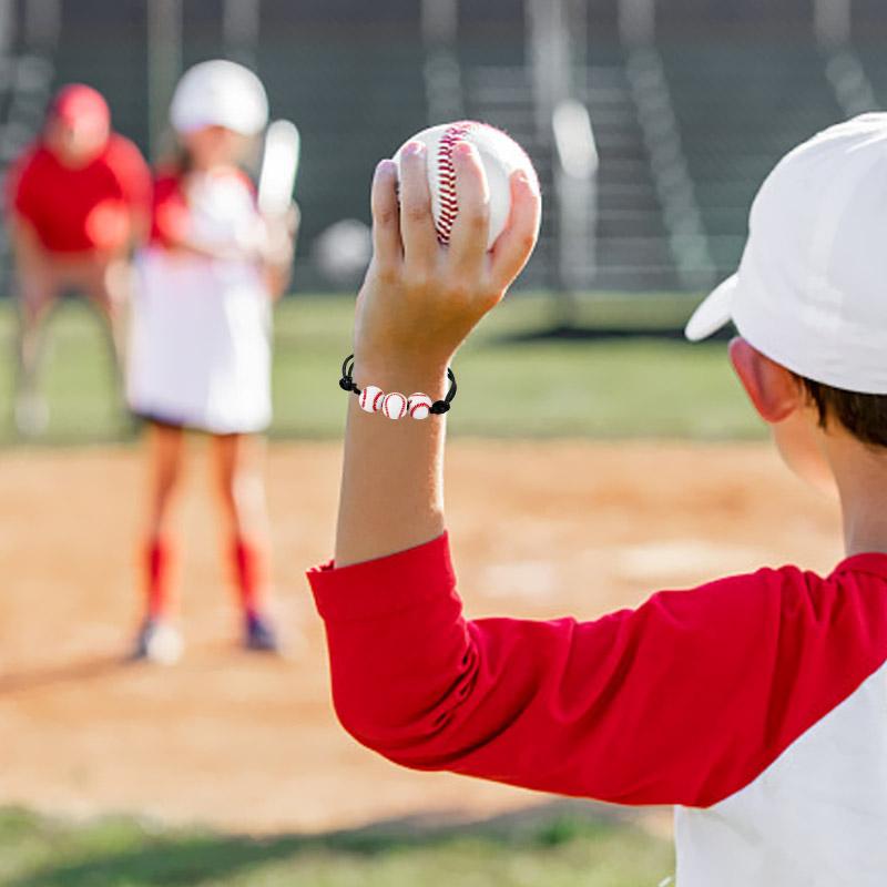 10/20 шт., спортивные тематические браслеты для вечеринок, футбольные, бейсбольные, баскетбольные бусины, очаровательные детские сувениры на день рождения, подарок для гостей, пиньята, наполнитель