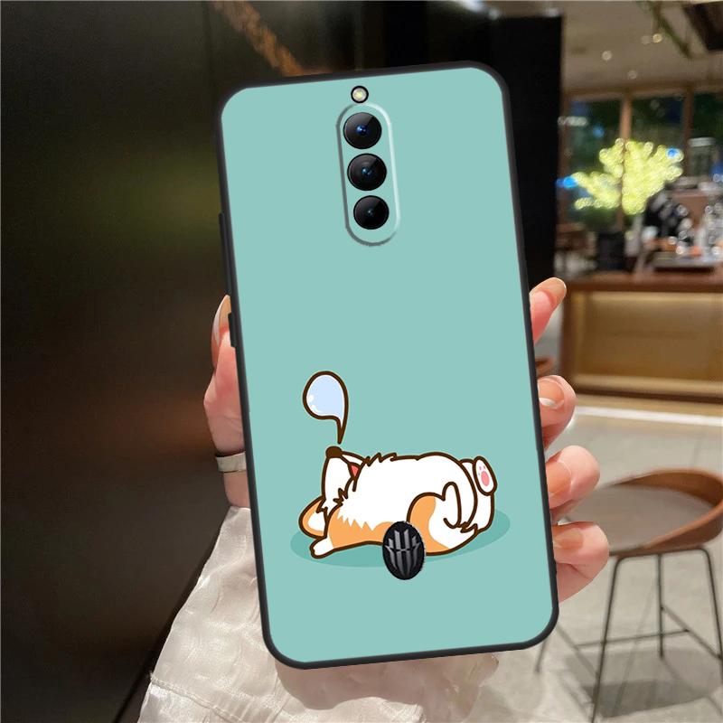 Cartoon Corgi Dog Case For ZTE Nubia Red Magic 8 Pro 8S Pro Plus RedMagic 9 Pro Plus 6 7 6S 7S 6R 5S 5G Cover