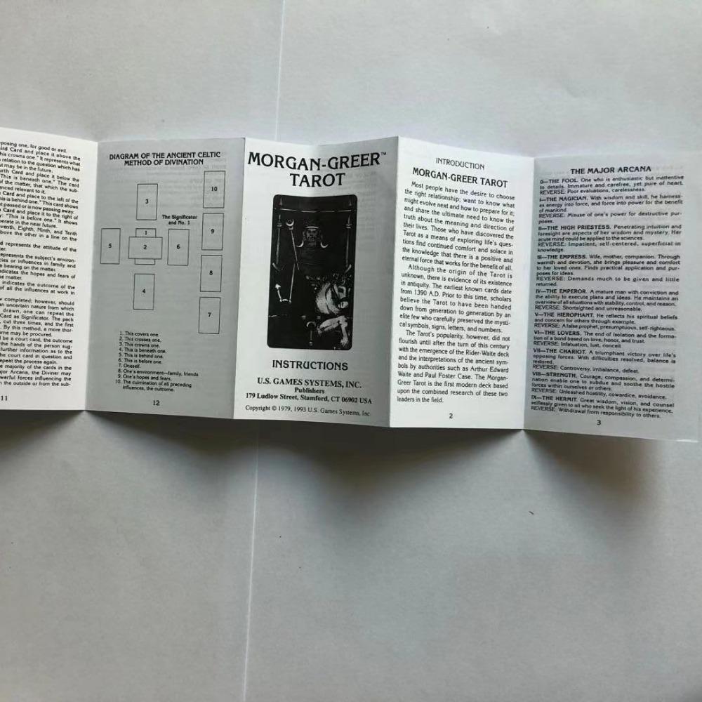 Колода Таро Морган Грир с руководством для начинающих 78 карт стандартного размера 12*7 см