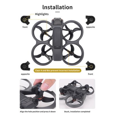 1 комплект ножек для увеличения высоты для штатива Dji Avata 2 защитные ножки кронштейн-усилитель предотвращают износ шасси