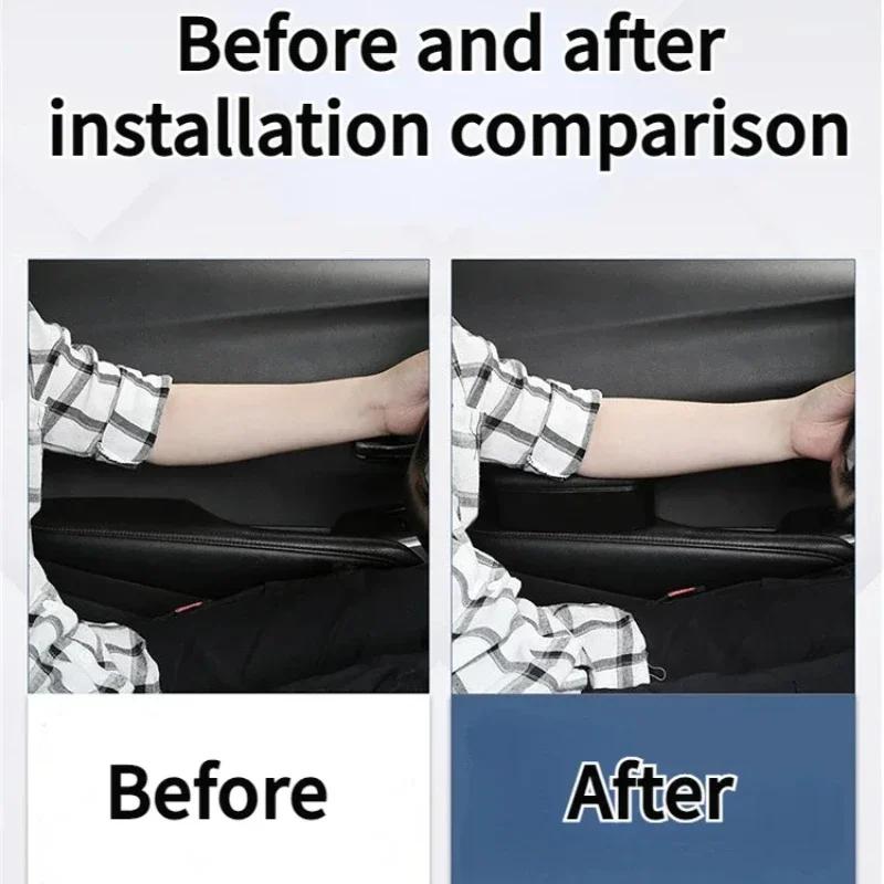 Универсальные функциональные подлокотники для хранения вещей, кожаные эргономичные подлокотники для дверей автомобиля, подлокотники для салона автомобиля, подлокотники ...