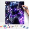 Disney Black Panther digital oil painting canvas wall art superhero handmade diy gift home decoration