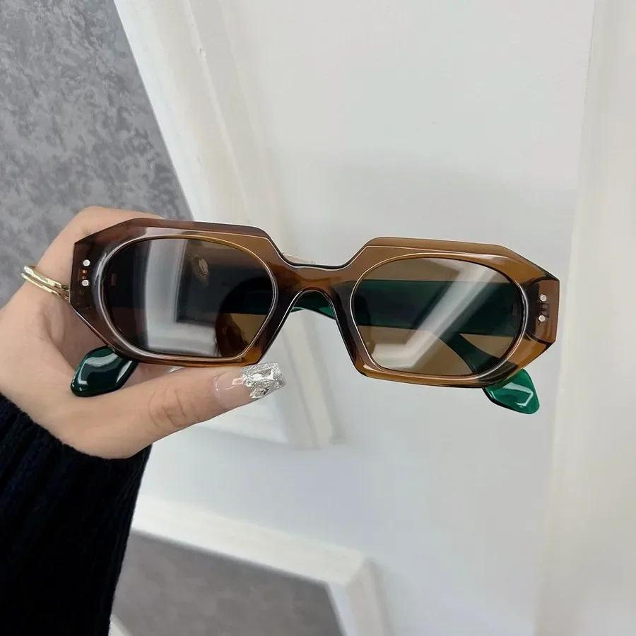 Винтажные женские модные квадратные солнцезащитные очки Ретро черные солнцезащитные очки Женские Мужские Очки