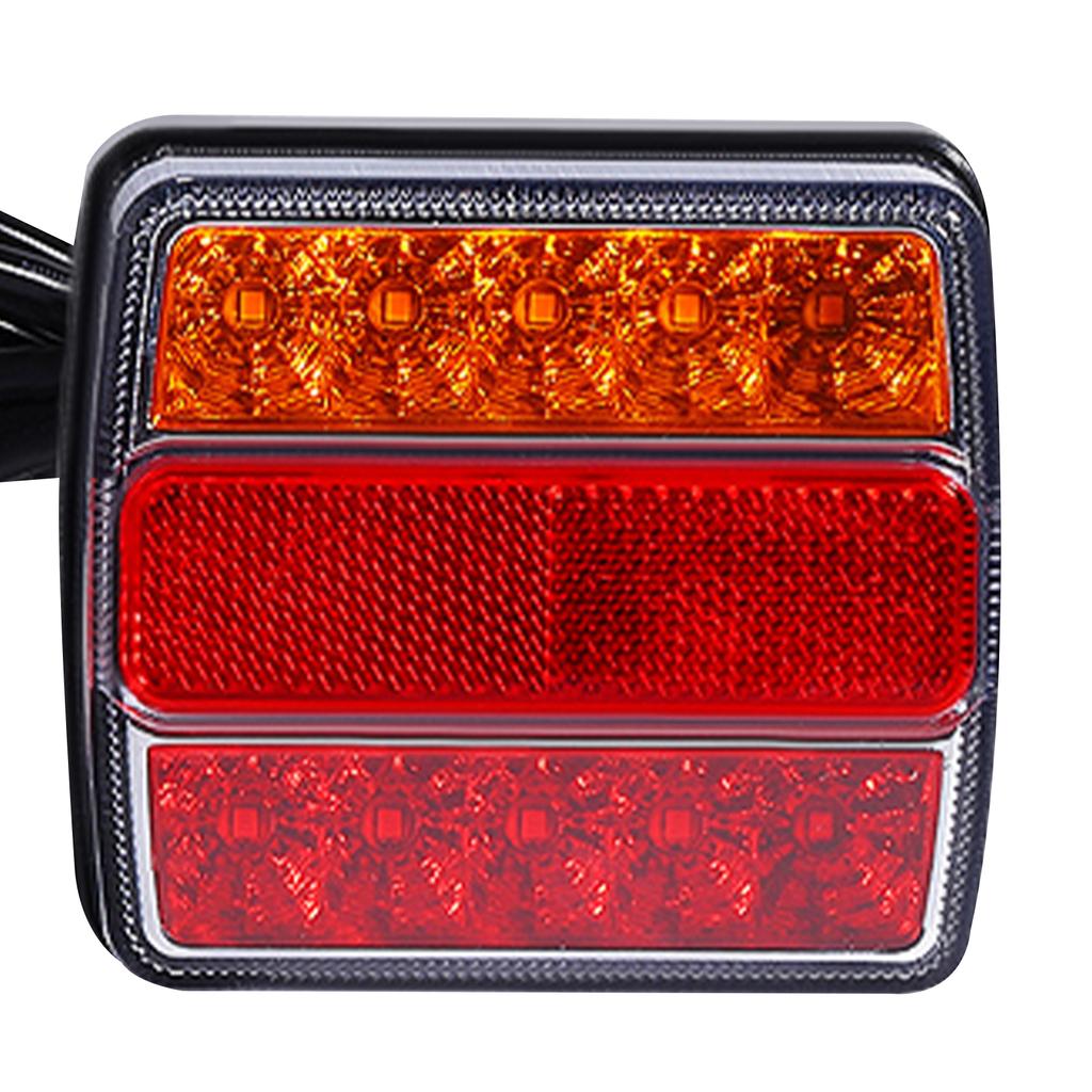 Universal 7 Pin LED Tail Lights for Trucks Trailers Tractors Buses 2835 LED Beads Brake Reverse Turn Signal Lights