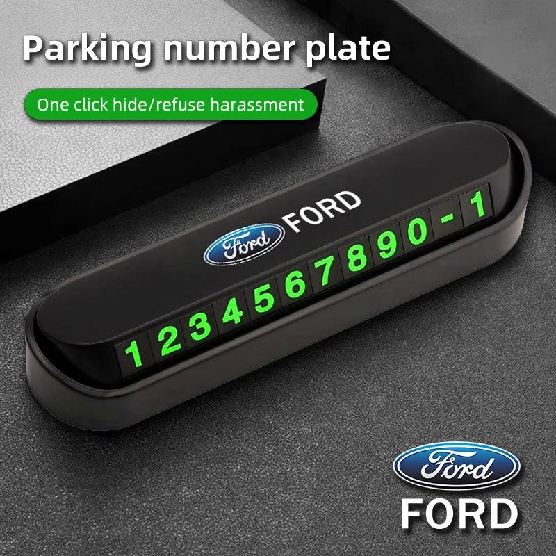 For Ford MK4 Car Temporary Parking Card Phone Number Cars Accessories For Ford S MAX Ranger Focus Fiesta Mondeo Kuga Mustang Escort KA Ranger