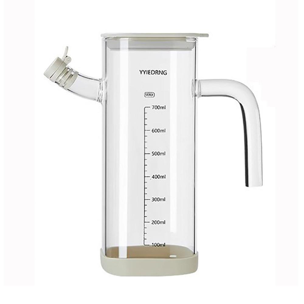Heat-resistant Glass Oil Bottle Large-capacity Spice Container Cooking Oil Pot Condiment Storage