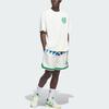 adidas Баскетбольный герб Originals Свободный крой Круглый вырез Спортивная футболка с коротким рукавом Унисекс Топы KD3615