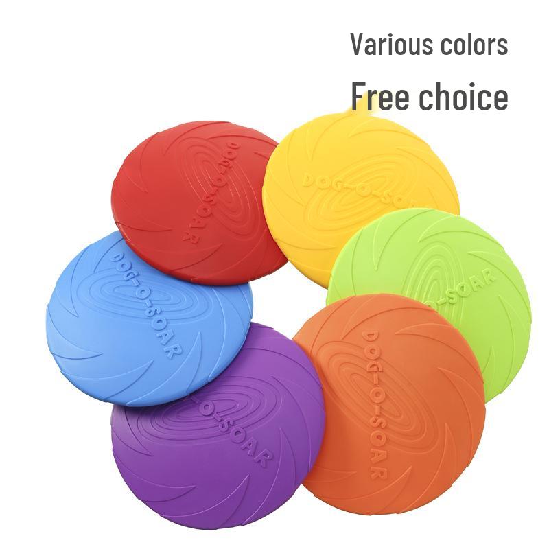 DOG-O-SOAR Bite-Resistant Floating Silicone Dog Frisbee Toy