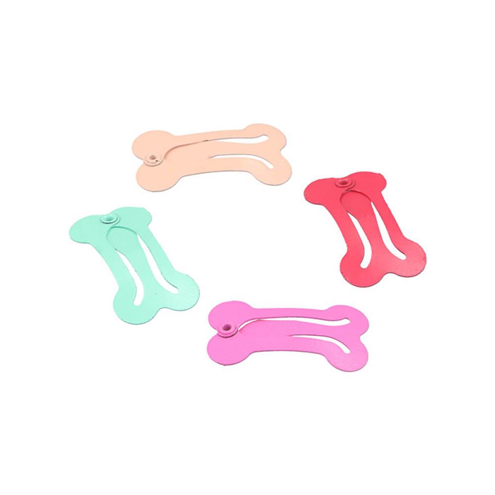 Bone Shape Candy Color Decorative Puppy Hairpin Dog Hair Accessories Cat Hair Clips Dog Hairpin